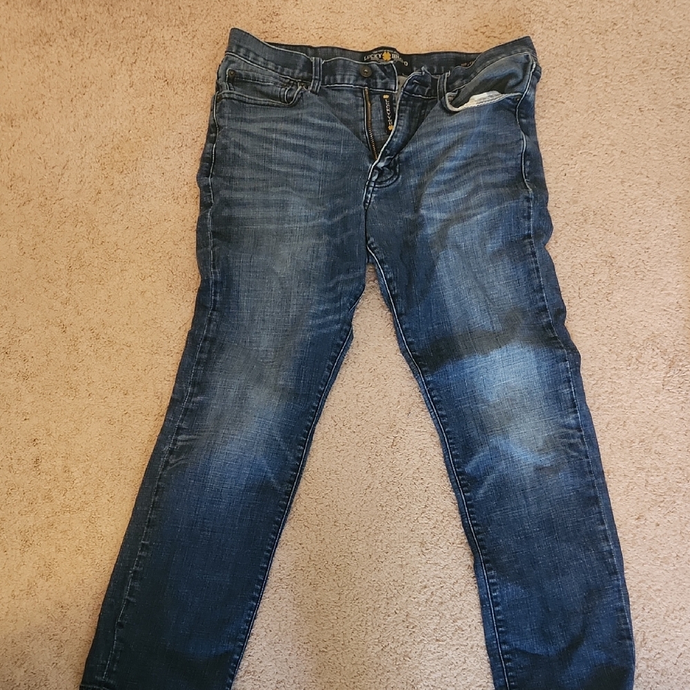Lucky Brand Men's Blue Slim Straight Jeans